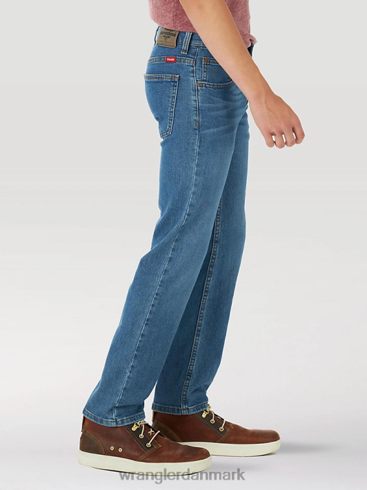 tøj Wrangler femstjernet flex jean med lige ben ægte indigo (5wnbwtd) drenge 06DT4954