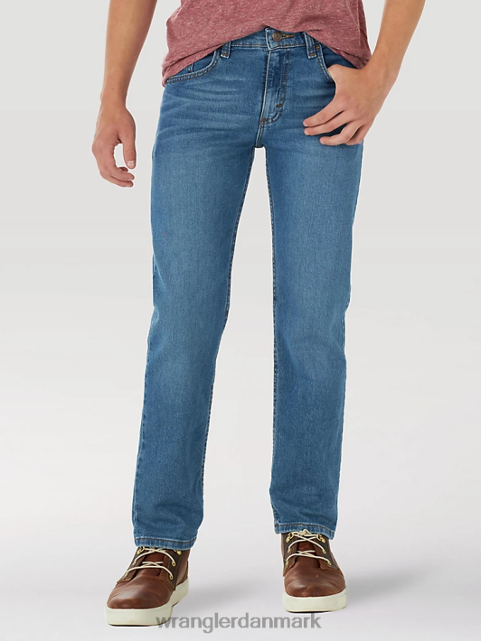 tøj Wrangler femstjernet flex jean med lige ben ægte indigo (5wnhwtd) drenge 06DT4985