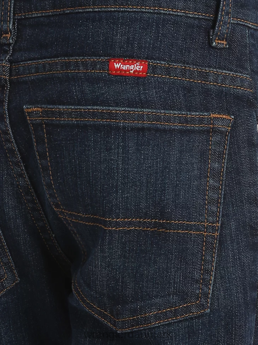 tøj Wrangler femstjernet klassisk stretch bootcut jean frisk indigo (6brlwfs) drenge 06DT4997