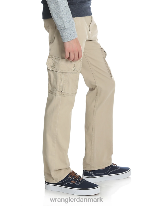 tøj Wrangler slim straight stretch cargo bukser buff (9rkbwbf) drenge 06DT4957