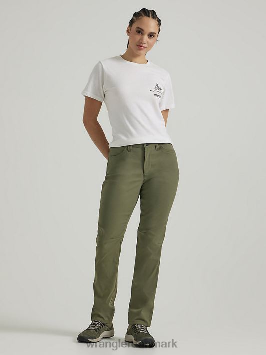 tøj Wrangler atg by slim utility pant støvet oliven (112333734) Kvinder 06DT4816