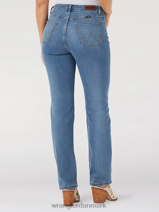 tøj Wrangler høj talje jeans med lige ben stenet (mt1strk) Kvinder 06DT4776
