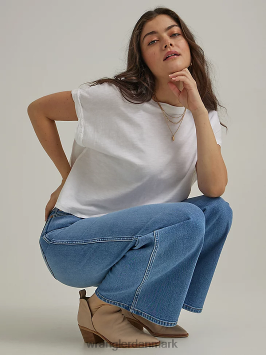 tøj Wrangler verdensomspændende 661 højtaljede jeans med brede ben ingen hensigter (112334598) Kvinder 06DT4773