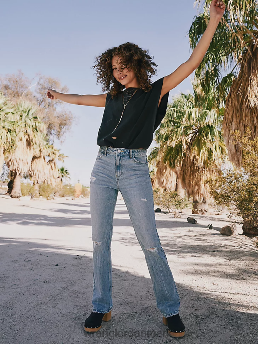 tøj Wrangler verdensomspændende 661 højtaljede jeans med brede ben preloved (112334587) Kvinder 06DT4771