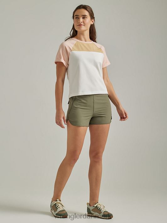 tøj Wrangler atg lystfisker vingesejl kort støvet oliven (112333785) Kvinder 06DT4845