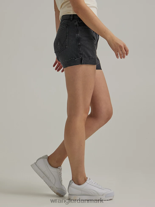 tøj Wrangler ødelagt denim rullekort måneskin (112334745) Kvinder 06DT4850