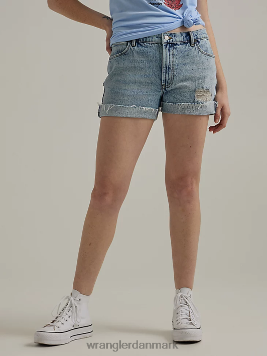 tøj Wrangler ødelagt denim rullekort vildblomst (112333497) Kvinder 06DT4851