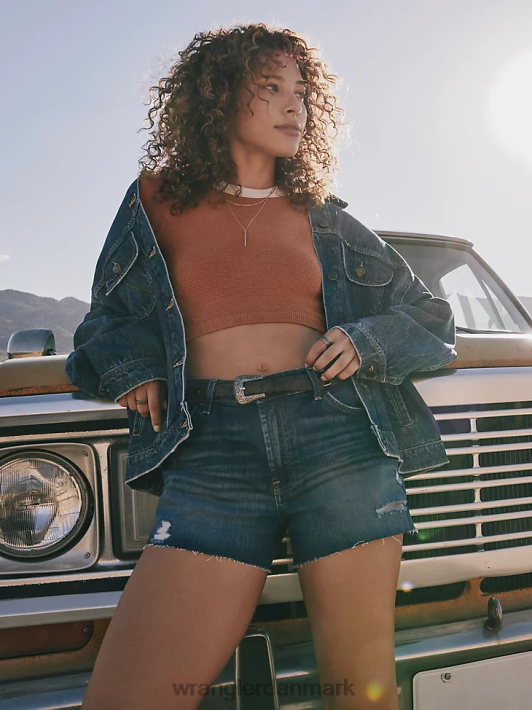 tøj Wrangler højtaljet vintage cut-off short crimson (112327628) Kvinder 06DT4832