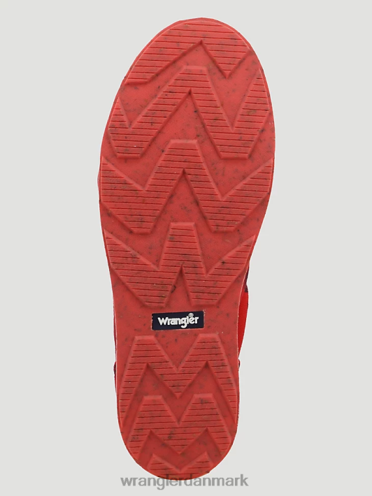 fodtøj Wrangler lav top sneaker med sydvestlig print rød/sort (112318572) Kvinder 06DT4931
