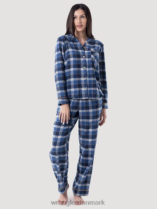 tøj Wrangler lyst plaid sovesæt blå (112330414) Kvinder 06DT4929