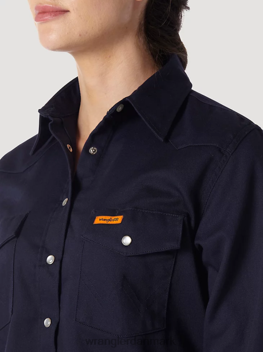 tøj Wrangler fr flammesikkert langærmet solid flåde (frlw03n) Kvinder 06DT4894