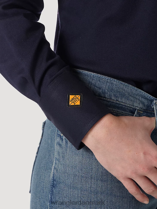 tøj Wrangler fr flammesikkert langærmet solid flåde (frlw03n) Kvinder 06DT4894