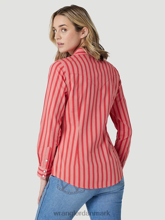 tøj Wrangler retro americana bandana western skjorte rød (112327234) Kvinder 06DT4882