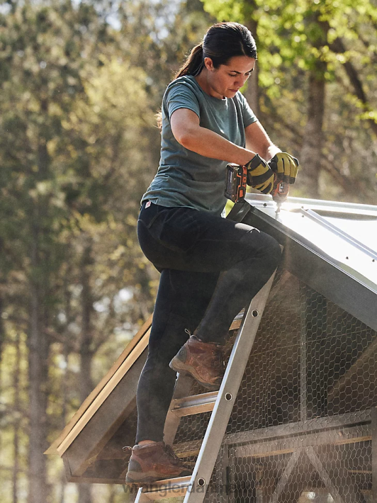 tøj Wrangler riggs workwear kortærmet performance t-shirt havgrøn (3wf70gr) Kvinder 06DT4876