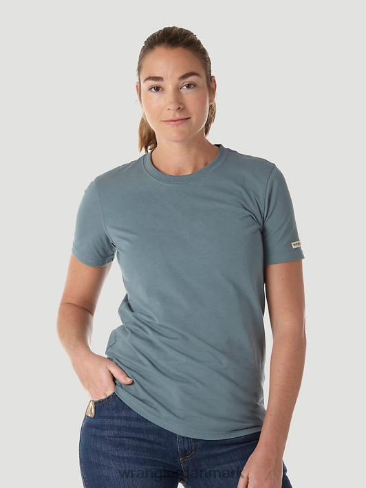 tøj Wrangler riggs workwear kortærmet performance t-shirt havgrøn (3wf70gr) Kvinder 06DT4876