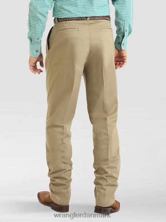 tøj Wrangler casuals plisseret front afslappet pasform bukser kaki (00097kh) Mænd 06DT4262
