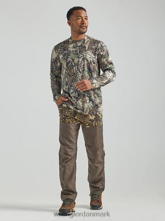 tøj Wrangler robust slid regular fit canvasbukser med lige ben mos (31100ms) Mænd 06DT4650