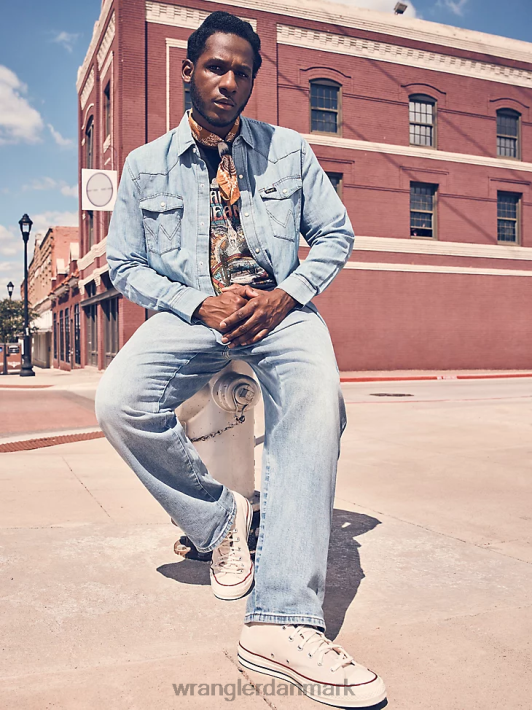 tøj Wrangler Heritage rødding jean med løs pasform solskinsblå (112318428) Mænd 06DT4187