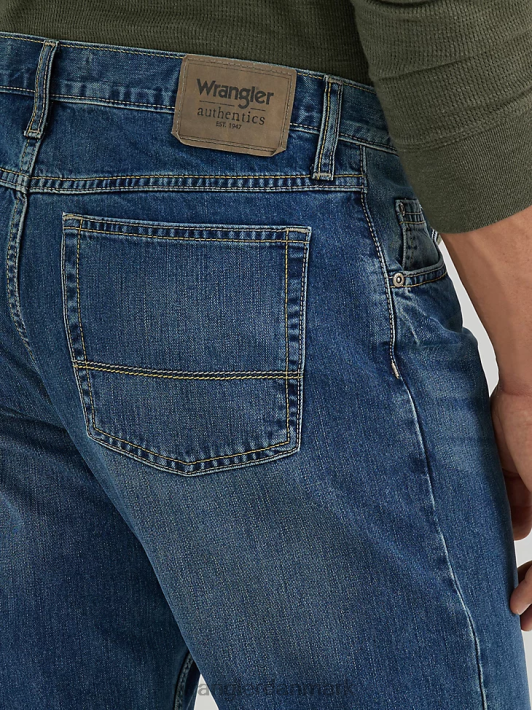 tøj Wrangler autentisk bootcut jean med afslappet pasform medium indigo (10zm4rbgi) Mænd 06DT4125