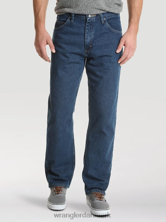 tøj Wrangler autentiske jeans i afslappet pasform mørk stenvask (10zm200sd) Mænd 06DT4113
