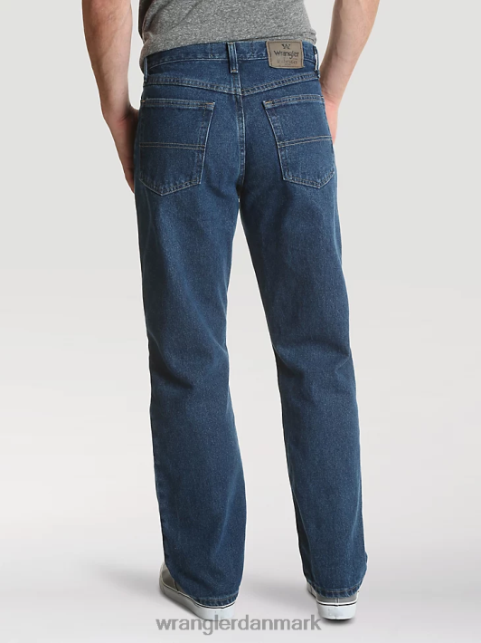 tøj Wrangler autentiske jeans i afslappet pasform mørk stenvask (10zm200sd) Mænd 06DT4113