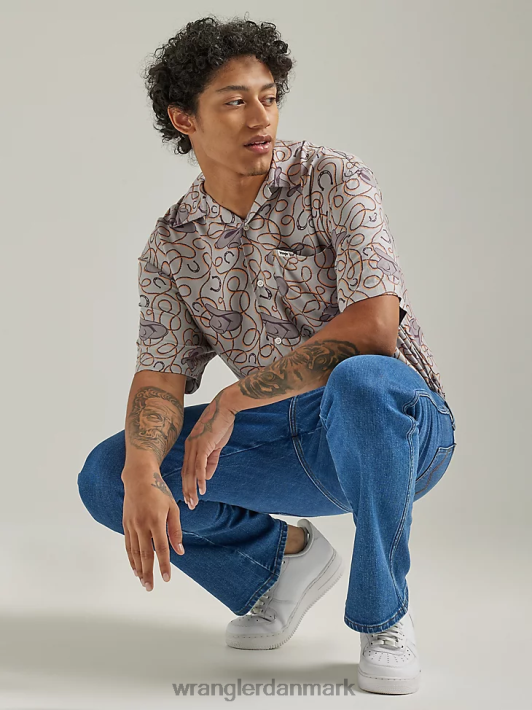 tøj Wrangler autentiske regular fit bomuldsjeans sort (10zm100bk) Mænd 06DT4147