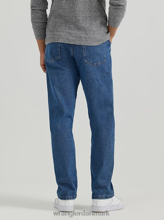 tøj Wrangler femstjernet premium denim flex for komfort jean med afslappet pasform mid indigo (97fxvmi) Mænd 06DT480