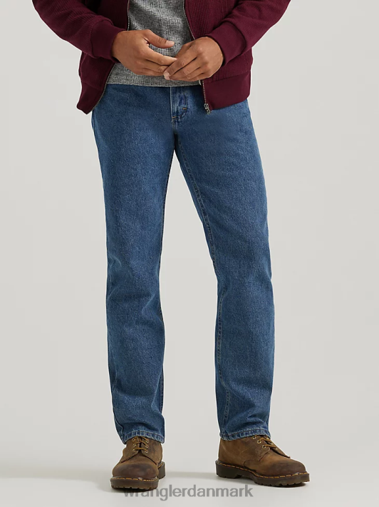tøj Wrangler femstjernet premium denim jeans i regular fit mørk stenvask (96501ds) Mænd 06DT491