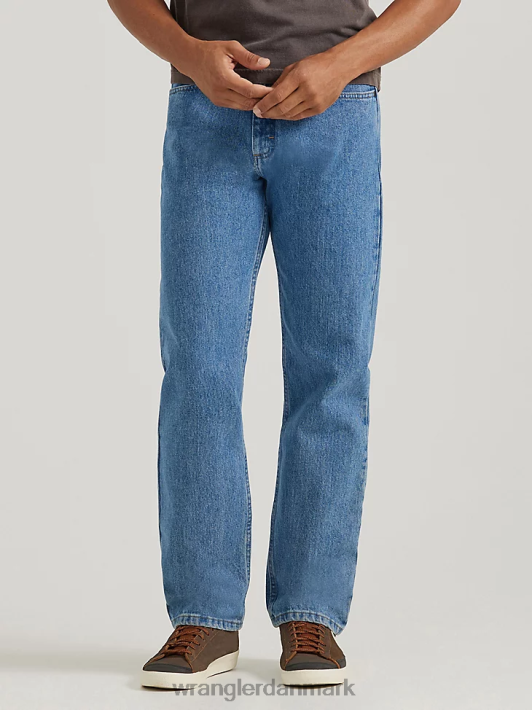 tøj Wrangler femstjernet premium denim jeans med afslappet pasform stenblegemiddel (97601sb) Mænd 06DT488