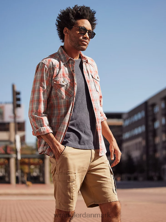 tøj Wrangler femstjernet premium cargo short elm (112314921) Mænd 06DT4511