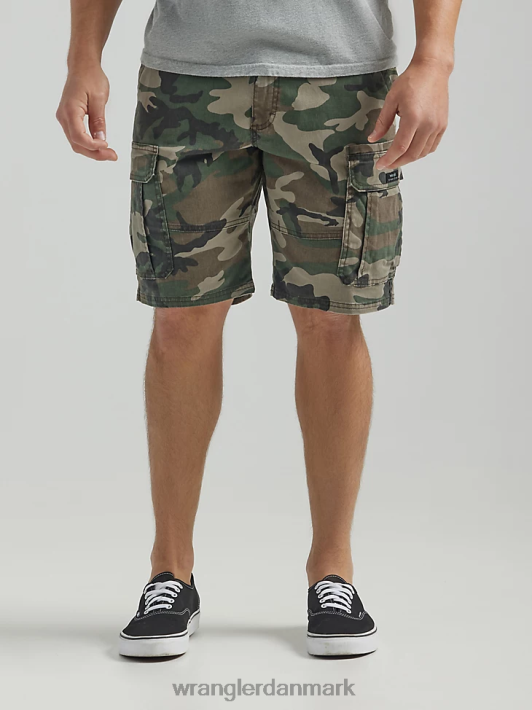 tøj Wrangler femstjernet premium cargo short grøn brun camo (112336219) Mænd 06DT4518