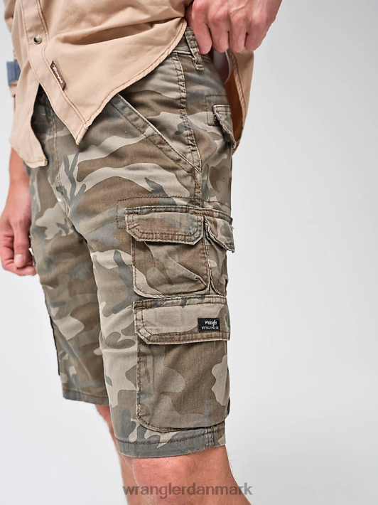 tøj Wrangler femstjernet premium stablet last kort skyggebrun camo (112336366) Mænd 06DT4533