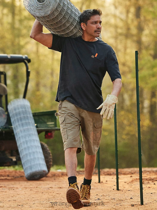 tøj Wrangler riggs workwear ripstop ranger cargo short bark (3w360br) Mænd 06DT4522