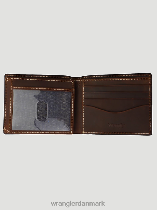 tilbehør Wrangler metal patch bi-fold pung cognac (lw10528) Mænd 06DT4708