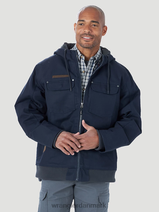 tøj Wrangler riggs workwear hårde lag isoleret kanvas arbejdsjakke mørk marineblå (3w193nv) Mænd 06DT4658