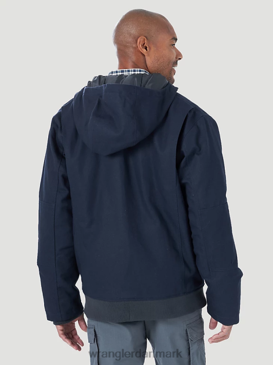 tøj Wrangler riggs workwear hårde lag isoleret kanvas arbejdsjakke mørk marineblå (3w193nv) Mænd 06DT4658