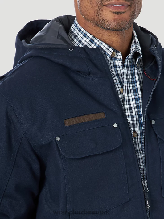tøj Wrangler riggs workwear hårde lag isoleret kanvas arbejdsjakke mørk marineblå (3w193nv) Mænd 06DT4658