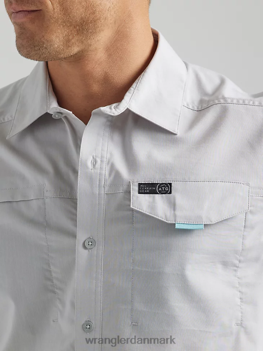 tøj Wrangler atg asymmetrisk skjorte med lynlåslomme tåge (112333905) Mænd 06DT4328