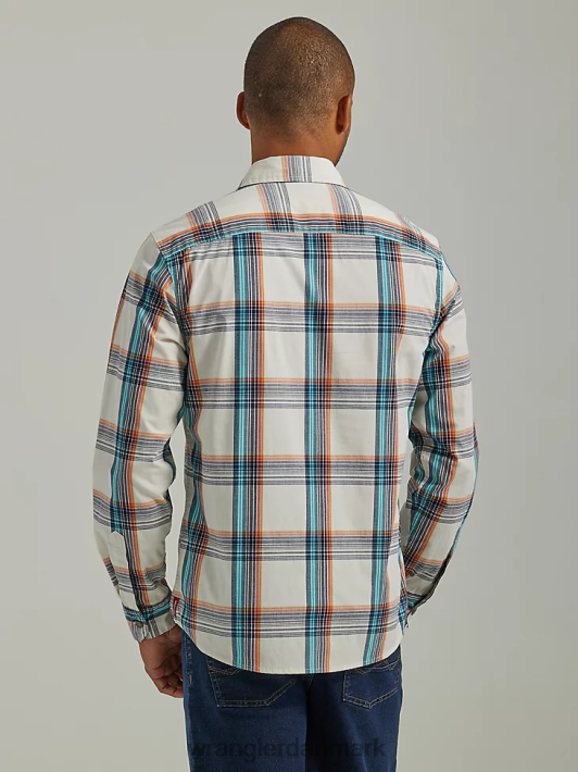 tøj Wrangler cowboy vask plaid skjorte honning (112330929) Mænd 06DT4411