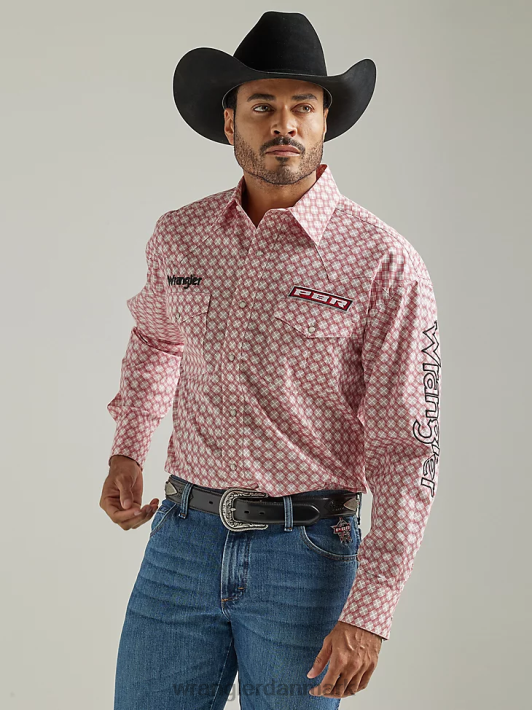 tøj Wrangler fashion snap-kortærmet western-snaps plaid skjorte babyblå (112324654) Mænd 06DT4457