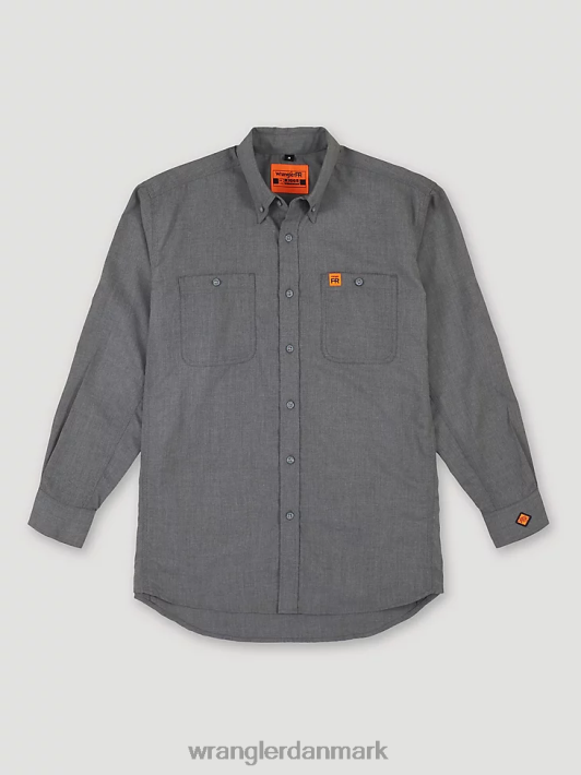 tøj Wrangler riggs arbejdstøj fr flammesikker twill solid arbejdsskjorte grå (fr3w01g) Mænd 06DT4401
