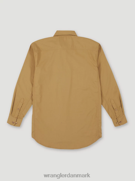 tøj Wrangler riggs arbejdstøj fr flammesikker twill solid arbejdsskjorte kaki (fr3w01k) Mænd 06DT4403