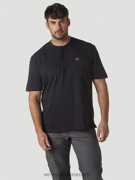 tøj Wrangler riggs arbejdstøj kortærmet henley marine (3w760nv) Mænd 06DT4273