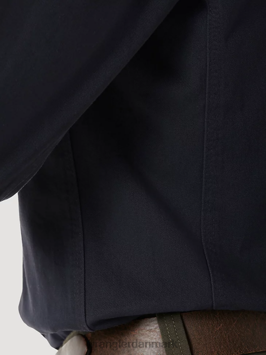 tøj Wrangler riggs workwear langærmet knap ned solid twill arbejdsskjorte marine (3w501nv) Mænd 06DT4350