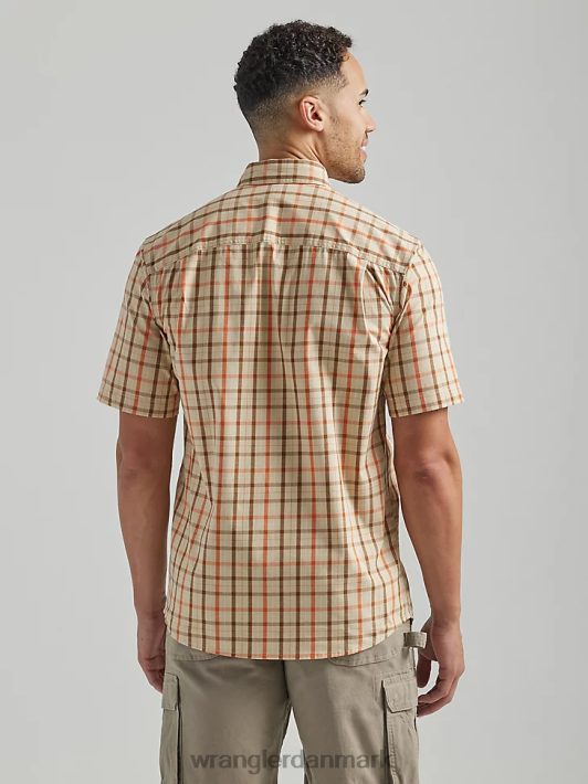 tøj Wrangler riggs workwear plaid arbejdsskjorte khaki gul (112325418) Mænd 06DT4673