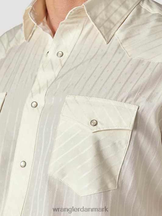 tøj Wrangler western langærmet western-snap-dobby-stribet skjorte (mørk) tan (lys) (75226tn) Mænd 06DT4467