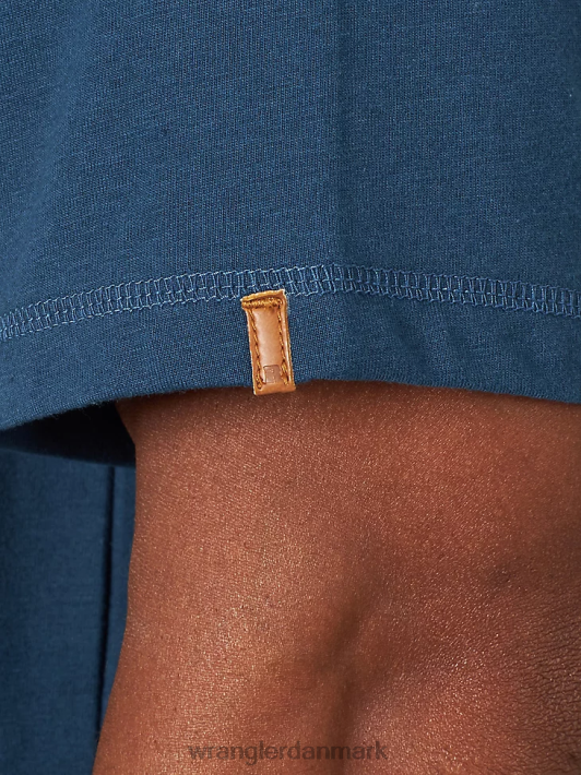 tøj Wrangler riggs workwear kortærmet 1 lomme ydeevne t-shirt oxford blå (3w701ob) Mænd 06DT4280